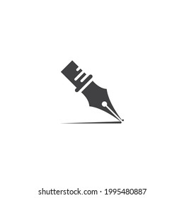 Pen logo illustration vector flat design