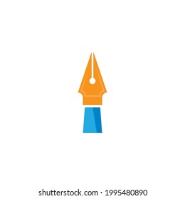 Pen logo illustration vector flat design