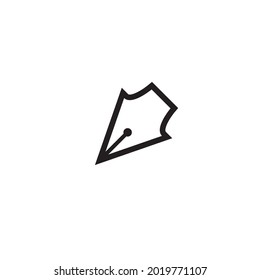 Pen logo illustration vector flat design