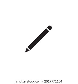 Diseño plano vectorial de la ilustración del logotipo de la pluma