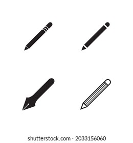 Pen logo illustration vector flat design