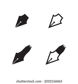 Pen logo illustration vector flat design