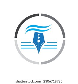 pen Logo and symbol template Vector illustration design