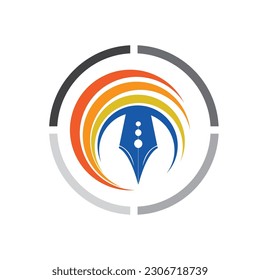 pen Logo and symbol template Vector illustration design