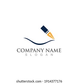 pen Logo and symbol vector template  image