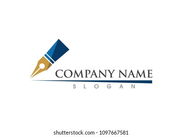 pen Logo template Vector illustration