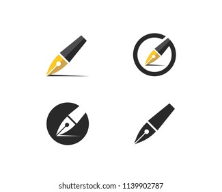pen Logo template Vector illustration