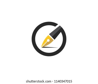 pen Logo template Vector illustration
