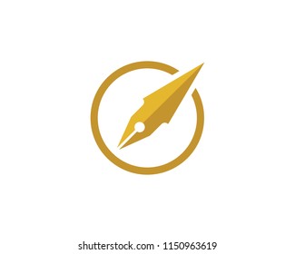 pen Logo template Vector illustration