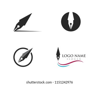 pen Logo template Vector illustration