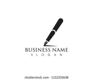 pen Logo template Vector illustration