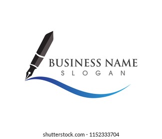 pen Logo template Vector illustration