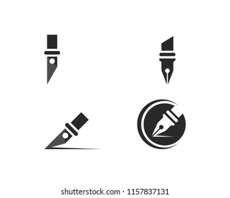 pen Logo template Vector illustration