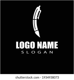 Pen Logo template Vector illustration design