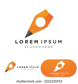 Plantilla de logotipo de pluma Ilustración del vector