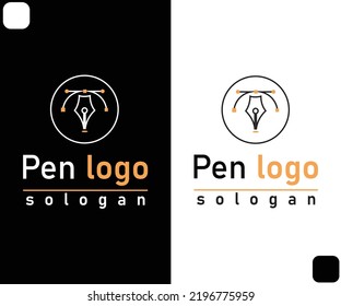 Pen Logo, Pen Tool Logo, Pen Icon Symbol, Symbol, Icon, Logo.