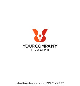 pen logo vector icon