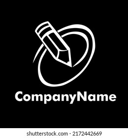 lápiz logotipo vectorial ejemplo