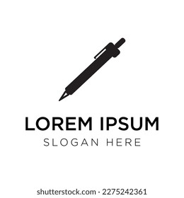 ilustración vectorial del logotipo del lápiz en fondo blanco