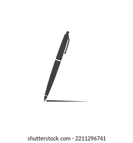 pen logo vector simple icon illustration design