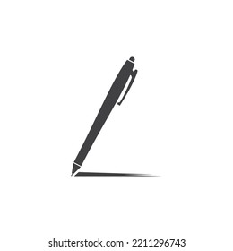 pen logo vector simple icon illustration design