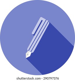 Pen, marker, pencil icon vector image. Can also be used for education, academics and science. Suitable for use on web apps, mobile apps and print media.