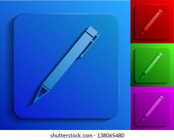 pen monochrome icons