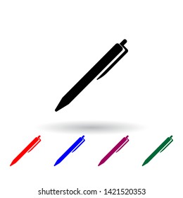 a pen multi color icon. Elements of art and painting set. Simple icon for websites, web design, mobile app, info graphics