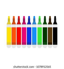 Pen Multi Colour Marker Illustration