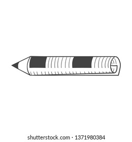 A pen from a newspaper. The concept of publications.
