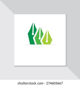 pen nib concept vector illustration