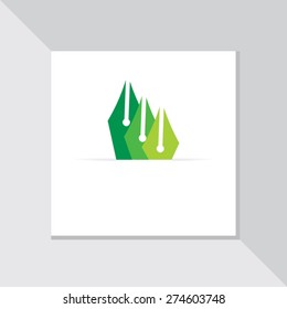 pen nib concept vector illustration