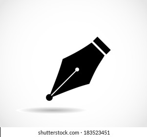 Pen Nib Icon Vector