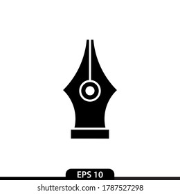 Pen Nib icon vector simple design