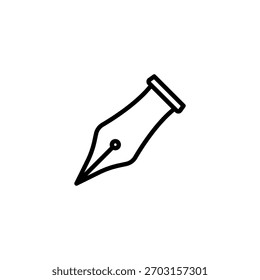 Stiftfeder-Icon-Vektor für Web, und mobile App-Vektorgrafik, eps10.