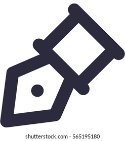 Pen Nib Vector Icon