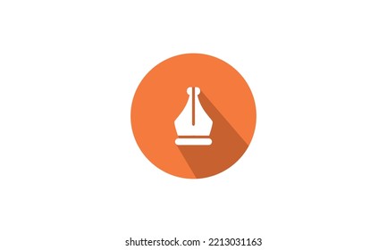 Pen nip vector design template. Initial vector design template