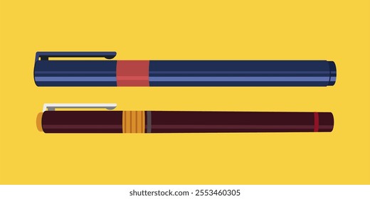 Pen Office Tools Isolated Vector