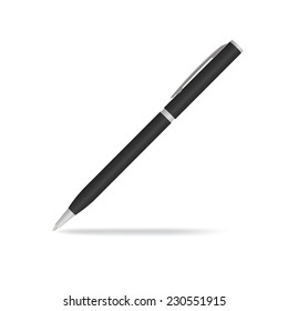 Pen on white background