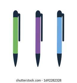 Pen on white background. EPS 10.