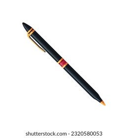 pen on white background icon isolated