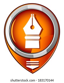 Pen orange pointer