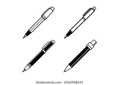 pen outline icon vector illustration