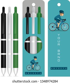 Pen packaging design - Vector