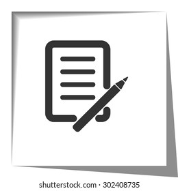 pen and paper paper cut out