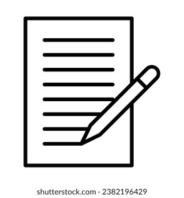 Pen and Paper icon design for personal commercial use