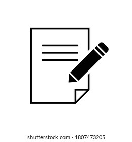 pen and paper icon vector