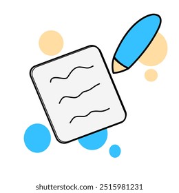 pen and paper icon vector design