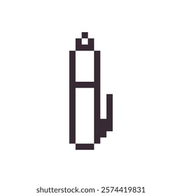 pen and paper pixel art