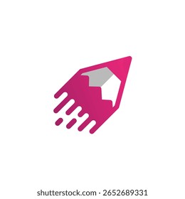 pen pencil abstract logo modern style